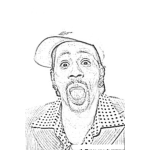 Dibujo para colorear Katt Williams Online Coloring Page Dibujo Para Colorear