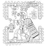 Dibujo para colorear Dibujo De Geroglifico Azteca Para Colorear