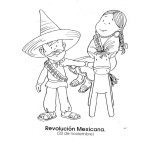 Dibujo para colorear Dibujio De La Revolucion Mexicana Para Colorear