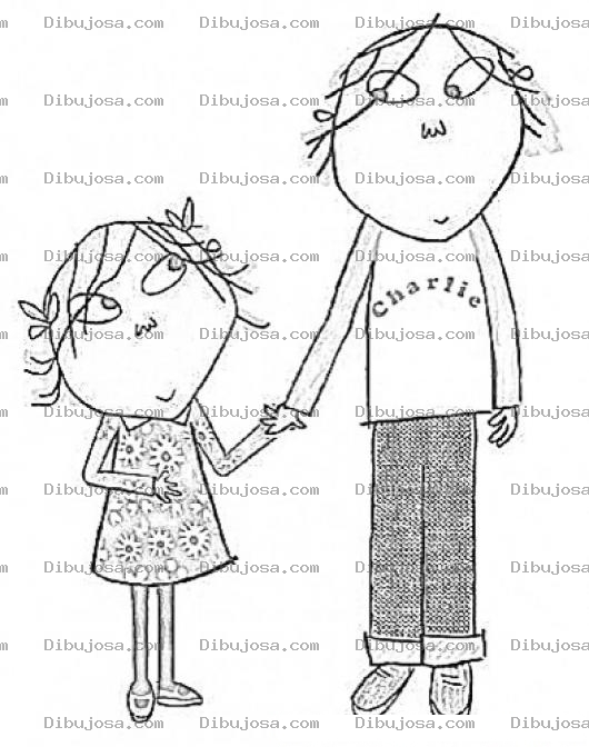 Dibujo para colorear Charlie Y Lola Para Colorear Y Pintar