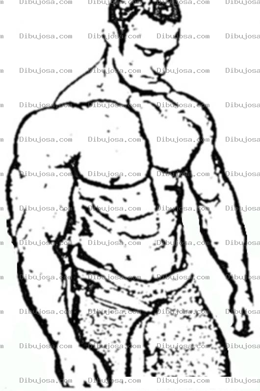 Dibujo para colorear Frank McGrath Strong Man Coloring Page Para Colorear A Frank Macgrat