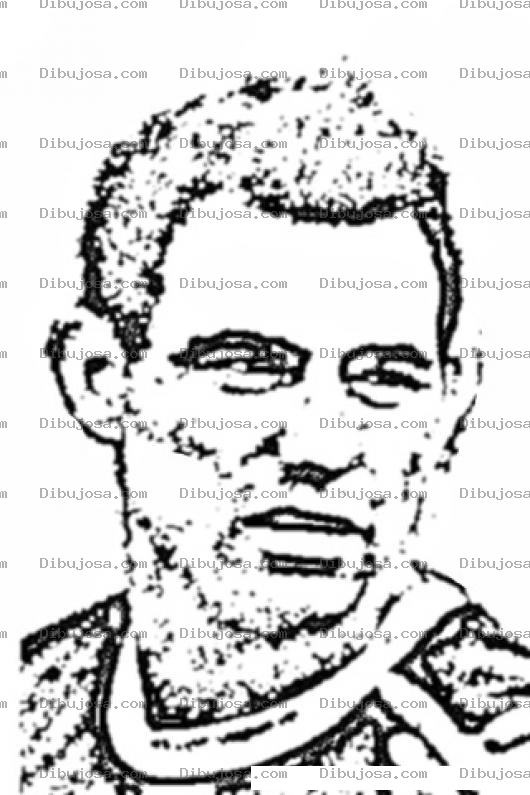 Dibujo para colorear Marco Pablo Pappa Jugador De Futbol De Guatemala Para Colorear
