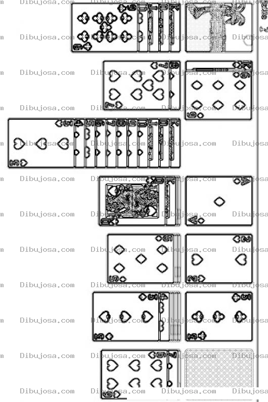Dibujo para colorear Solitaire Game Online Coloring Page Juego De Solitario Para Colorear
