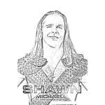 Dibujo para colorear Shawn Michaels Coloring Page Para Pintar Y Colorear Online