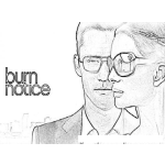 Dibujo para colorear Burn Notice Coloring Page Para Pintar Y Colorear