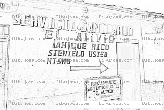 Dibujo para colorear Colorear Sanitario Publico