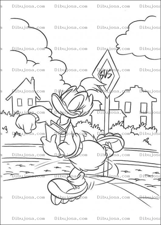 Dibujo para colorear Colorear a Daisy patinando