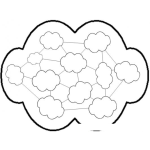 Dibujo para colorear La Nube De Internet Para Colorear Y Pintar
