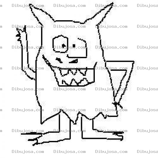 Dibujo para colorear Colorear Monstruito