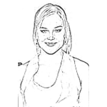 Dibujo para colorear Abbie Cornish Coloring Page Para Pintar Y Colorear