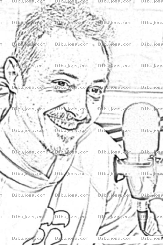 Dibujo para colorear Pedro Aznar Coloring Page Para Colorear Online