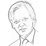 Dibujo para colorear Dibujo De Julian Assange Para Pintar Y Colorear Online