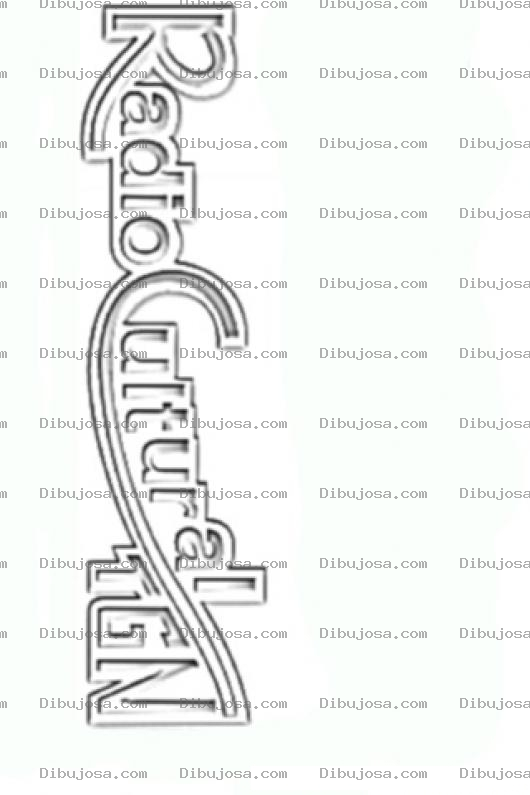 Dibujo para colorear Radio Cultural Tgn Para Pintar Logo Y Colorear Online