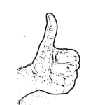 Dibujo para colorear Colorear Pulgar De Me Gusta O Me Llega
