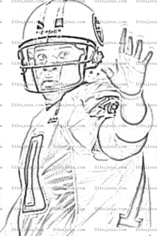 Dibujo para colorear Vince Young Nfl Player Coloring Page Para Colorear
