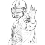 Dibujo para colorear Vince Young Nfl Player Coloring Page Para Colorear
