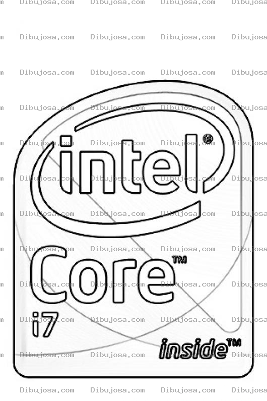 Dibujo para colorear Intel Core I7 Coloring Page Para Pintar Y Colorear