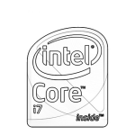 Dibujo para colorear Intel Core I7 Coloring Page Para Pintar Y Colorear
