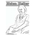 Dibujo para colorear Dibujo De Hellen Keller Para Pintar Y Colorear Online