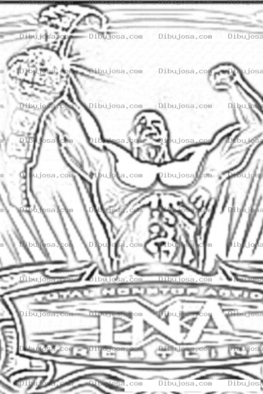 Dibujo para colorear Tna Wrestling Online Coloring Page