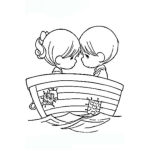 Dibujo para colorear Dibujo De Amor De Precious Momments Para Imprimir Pintar Y Colorear Online