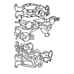 Dibujo para colorear Los Picapiedra Para Colorear Online