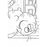Dibujo para colorear El Gato Isidoro Para Imprimir Pintar Y Colorear