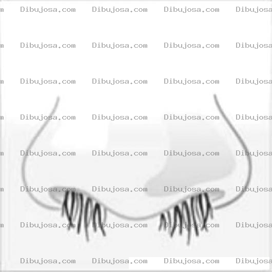 Dibujo para colorear Nariz con pelos para colorear