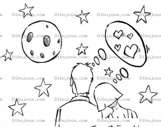 Dibujo para colorear Colorear Novios Enamorados