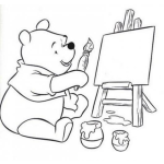 Dibujo para colorear Colorear A Guinipu Pintando