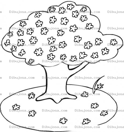 Dibujo para colorear Colorear Arbol De Flores