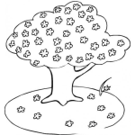 Dibujo para colorear Colorear Arbol De Flores