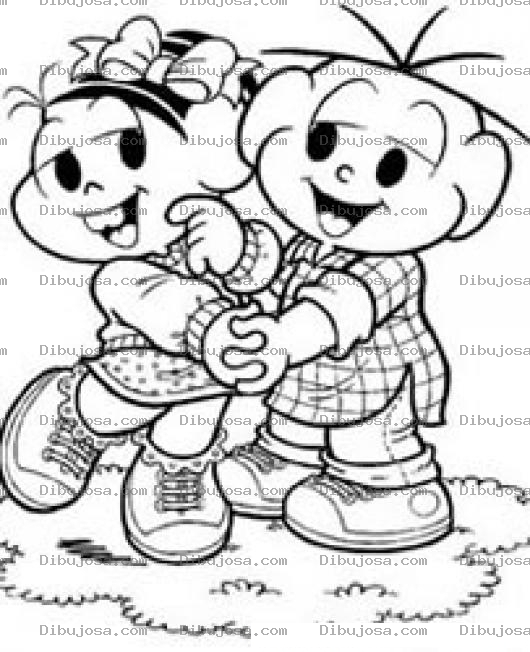 Dibujo para colorear Colorear Ninos Novios