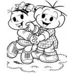 Dibujo para colorear Colorear Ninos Novios