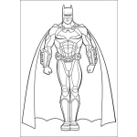 Dibujo para colorear Colorear Batman Con Capa