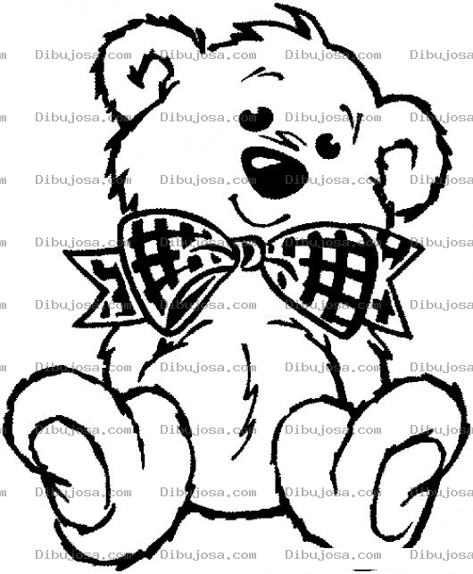 Dibujo para colorear Colorear Osito Con Corbatin