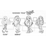 Dibujo para colorear Bratz Games Online Coloring Page