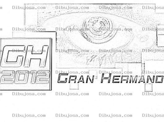 Dibujo para colorear Gran Hermano 2012 Para Colorear Y Pintar