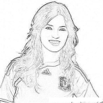 Dibujo para colorear Sara Carbonero En Dibujo Para Colorear Y Pintar