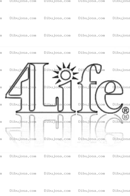 Dibujo para colorear 4life Para Colorear Y Pintar
