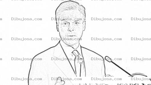 Dibujo para colorear Jon Hunstman Candidato Republicano Para Presidente De Los EEUU En Dibujo Para Colorear Y Pintar