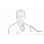 Dibujo para colorear Jon Hunstman Candidato Republicano Para Presidente De Los EEUU En Dibujo Para Colorear Y Pintar
