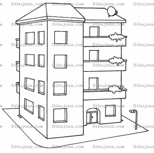 Dibujo para colorear Apartamentos Para Colorear Y Pintar