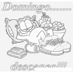 Dibujo para colorear Domingo Descando Para Pintar Y Colorear