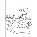 Dibujo para colorear Pintar a Tom y Jerry