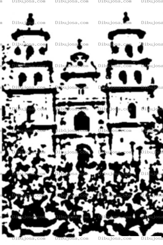 Dibujo para colorear Iglesia Del Cristo Negro En La Basilica De Esquipulas Para Pintar Y Colorear