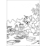 Dibujo para colorear Tom y Jerry para Pintar