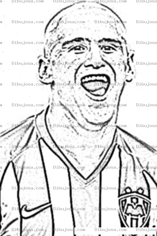 Dibujo para colorear Humberto Chupete Suazo De Los Pilares De Monterrey Para Pintar Y Colorear