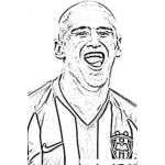 Dibujo para colorear Humberto Chupete Suazo De Los Pilares De Monterrey Para Pintar Y Colorear