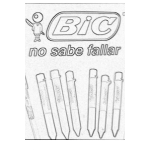 Dibujo para colorear Bic No Sabe Fallar Dibujo Para Colorear Y Pintar